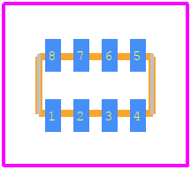 CAY16-220J4LF - Bourns PCB footprint - Other - Other - CAY16-47R0F4LF-1