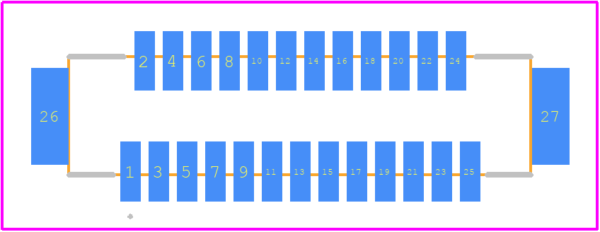 DF9B-25P-1V(32) - Hirose PCB footprint - Other - Other - DF9B-25P-1V(32)-1