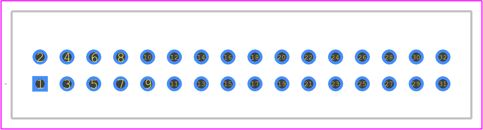 1-103168-4 - TE Connectivity PCB footprint - Other - Other - 1-103168-4-3
