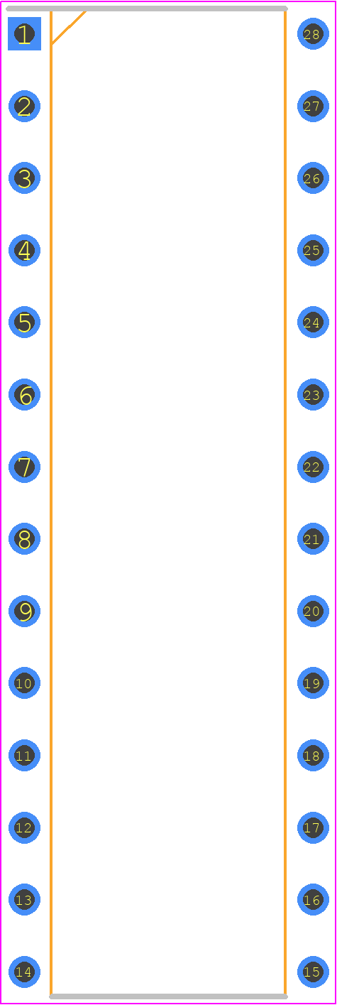 ATMEGA328-PU - Microchip PCB footprint - Dual-In-Line Packages - Dual-In-Line Packages - atmega328pu
