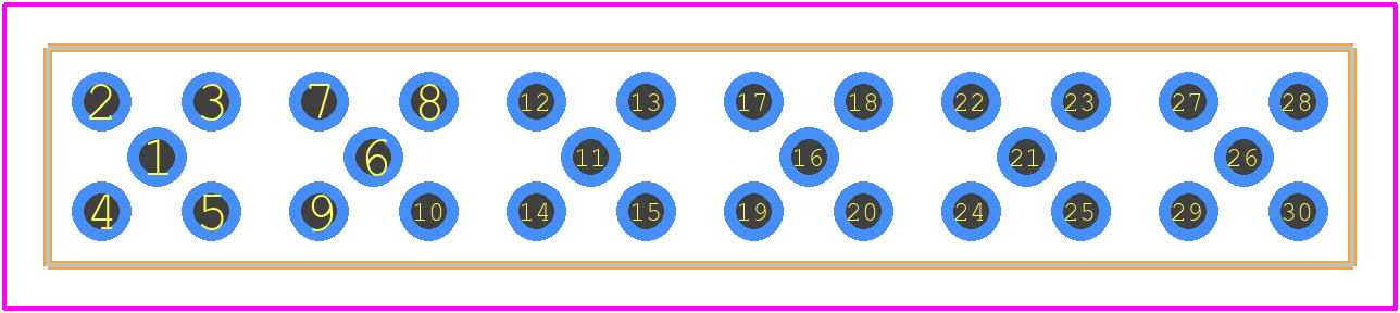 GRF1-P-P-06-E-ST-TH1 - SAMTEC PCB footprint - Other - Other - GRF1-P-P-06-E-ST-TH1-4