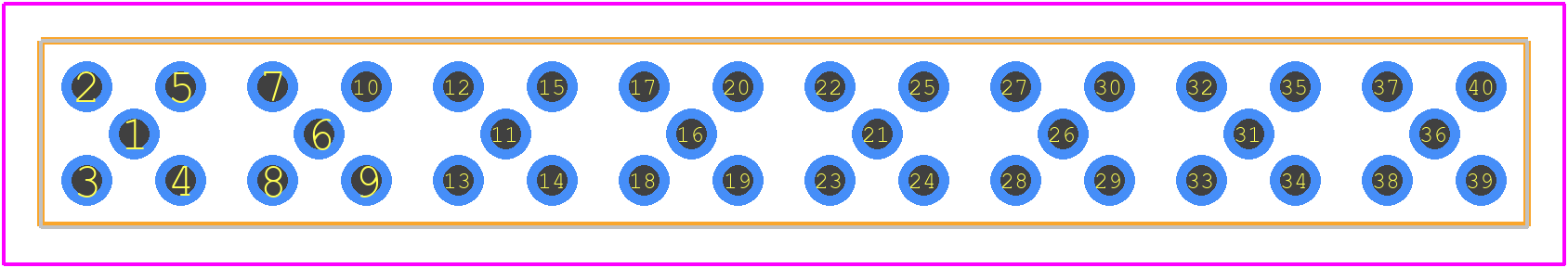GRF1-P-P-08-E-ST-TH1 - SAMTEC PCB footprint - Other - Other - GRF1-P-P-08-E-ST-TH1-1