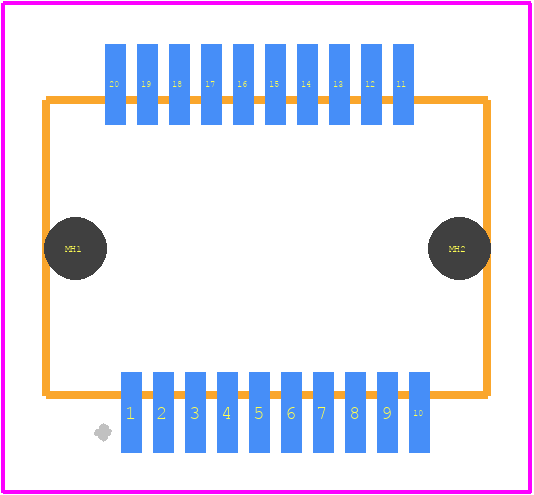 MECT-110-01-M-D-RA1 - SAMTEC PCB footprint - Other - Other - MECT-110-01-M-D-RA1-1