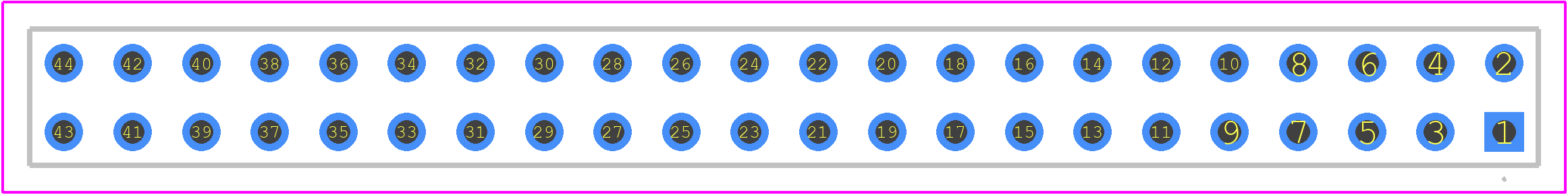 7-534206-2 - TE Connectivity PCB footprint - Other - Other - 7-534206-2-2