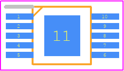 TPS92515DGQR - Texas Instruments PCB footprint - Small Outline Packages - Small Outline Packages - DGQ (S-PDSO-G10)_1