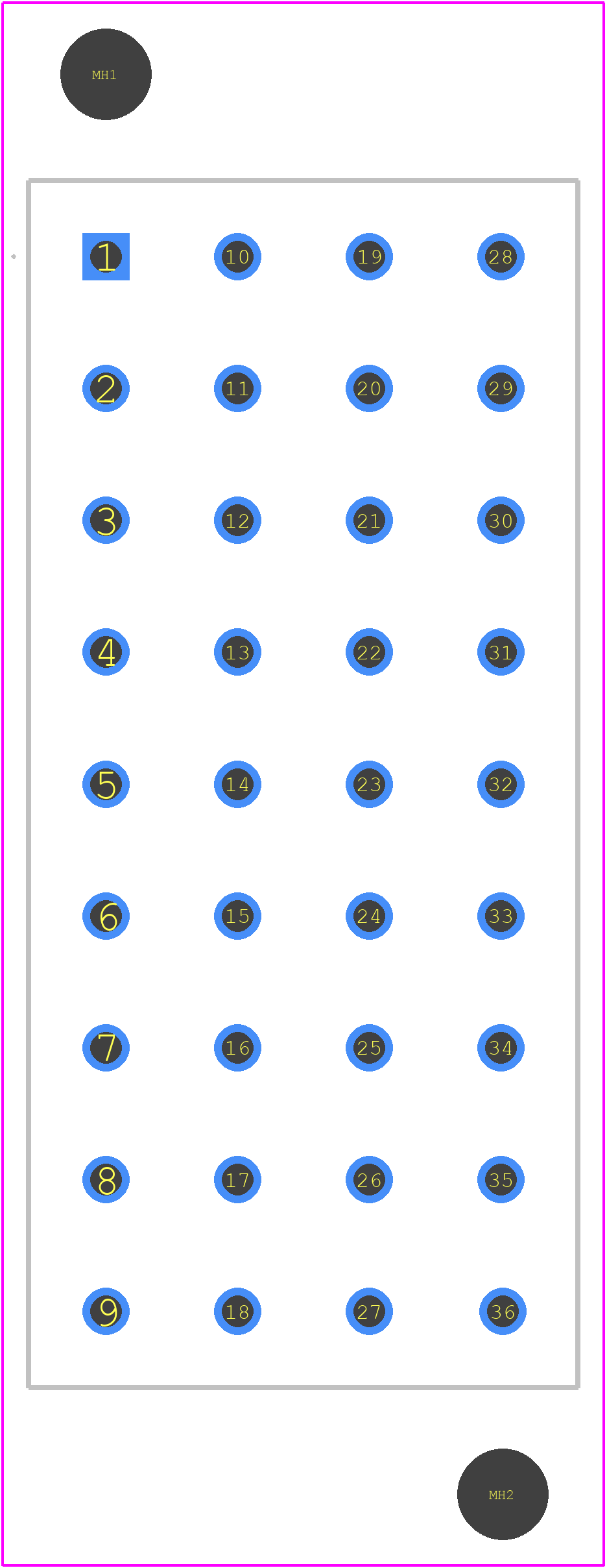 SMS36GE3 - Souriau PCB footprint - Other - Other - SMS36GE3-1