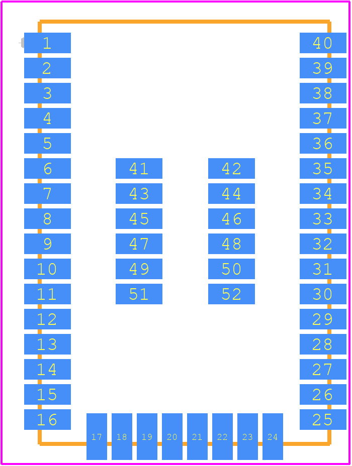 WGM110A1MV2 - Silicon Labs PCB footprint - Other - Other - WGM110A1MV2R-2