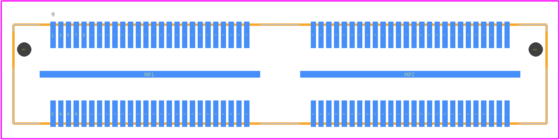 QFS-052-04.25-L-D-A - SAMTEC PCB footprint - Other - Other - QFS-052-04.25-L-D-A-1