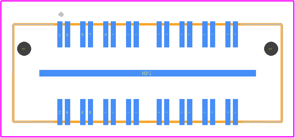 QFS-016-04.25-L-D-DP-A - SAMTEC PCB footprint - Other - Other - QFS-016-04.25-L-D-DP-A-4