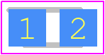 LIST-C170KGKT - Lite-On PCB footprint - LED Moulded - LED Moulded - LIST-C170KGKT