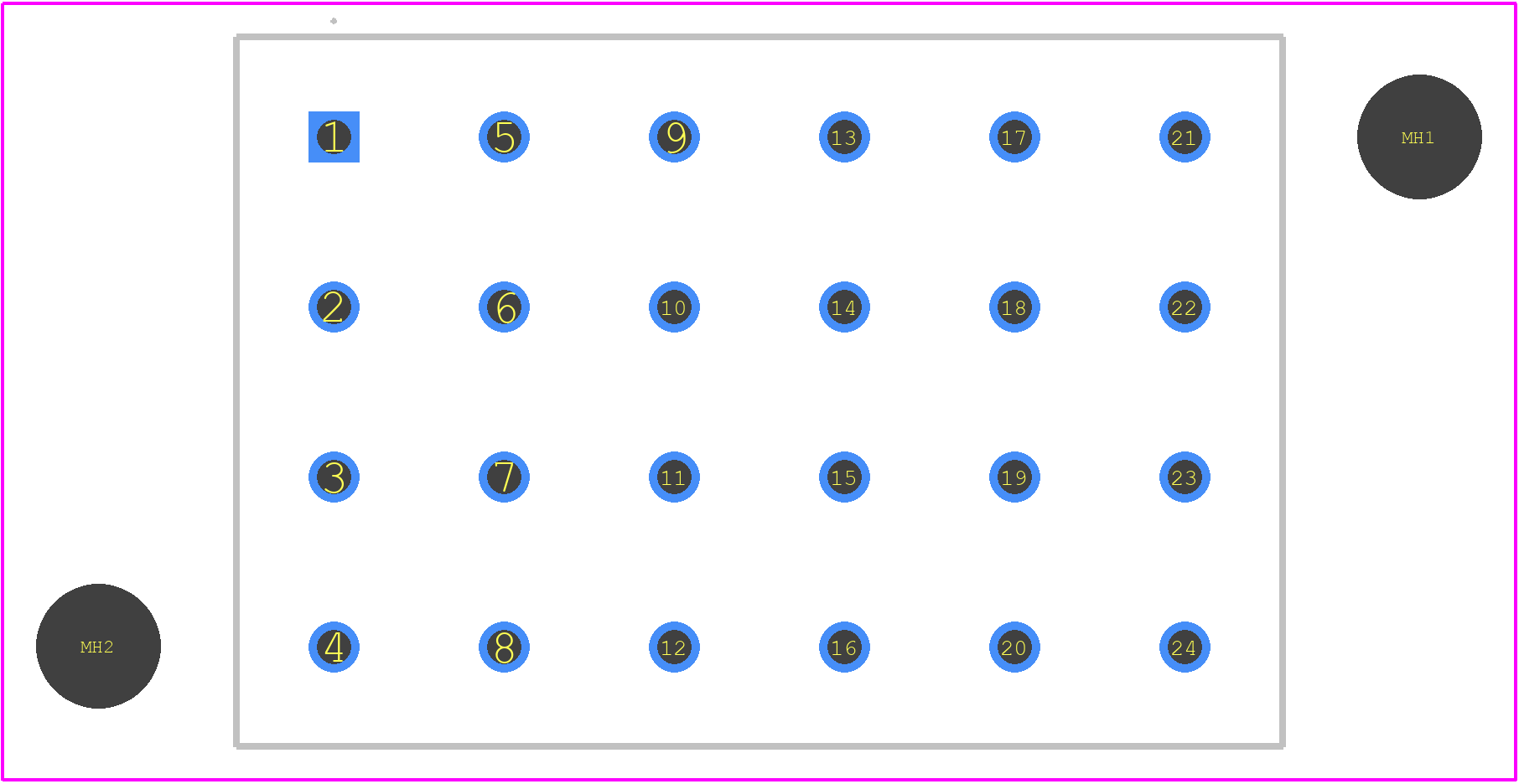 SMS24RE3TR29 - Souriau PCB footprint - Other - Other - SMS24RE3TR29-3