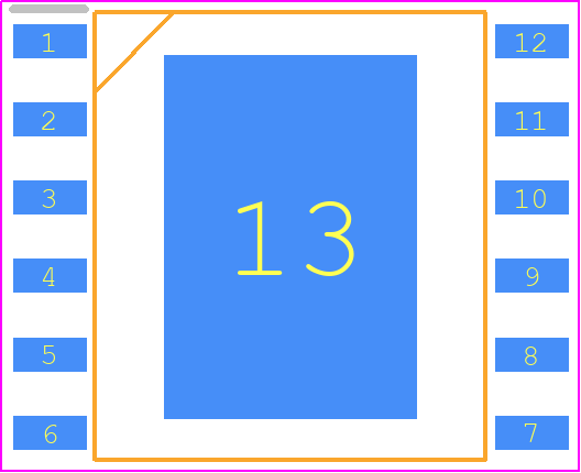 TNY287KG - Power Integrations PCB footprint - Small Outline Packages - Small Outline Packages - eSOP-12B