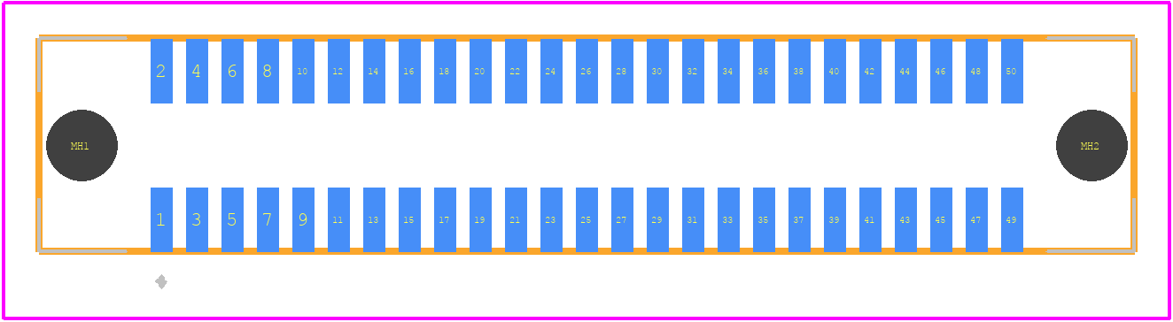 0525840579 - Molex PCB footprint - Other - Other - 0525840579-3