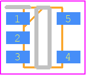 SC189ZSKTRT - SEMTECH PCB footprint - SOT23 (5-Pin) - SOT23 (5-Pin) - SOT23-5