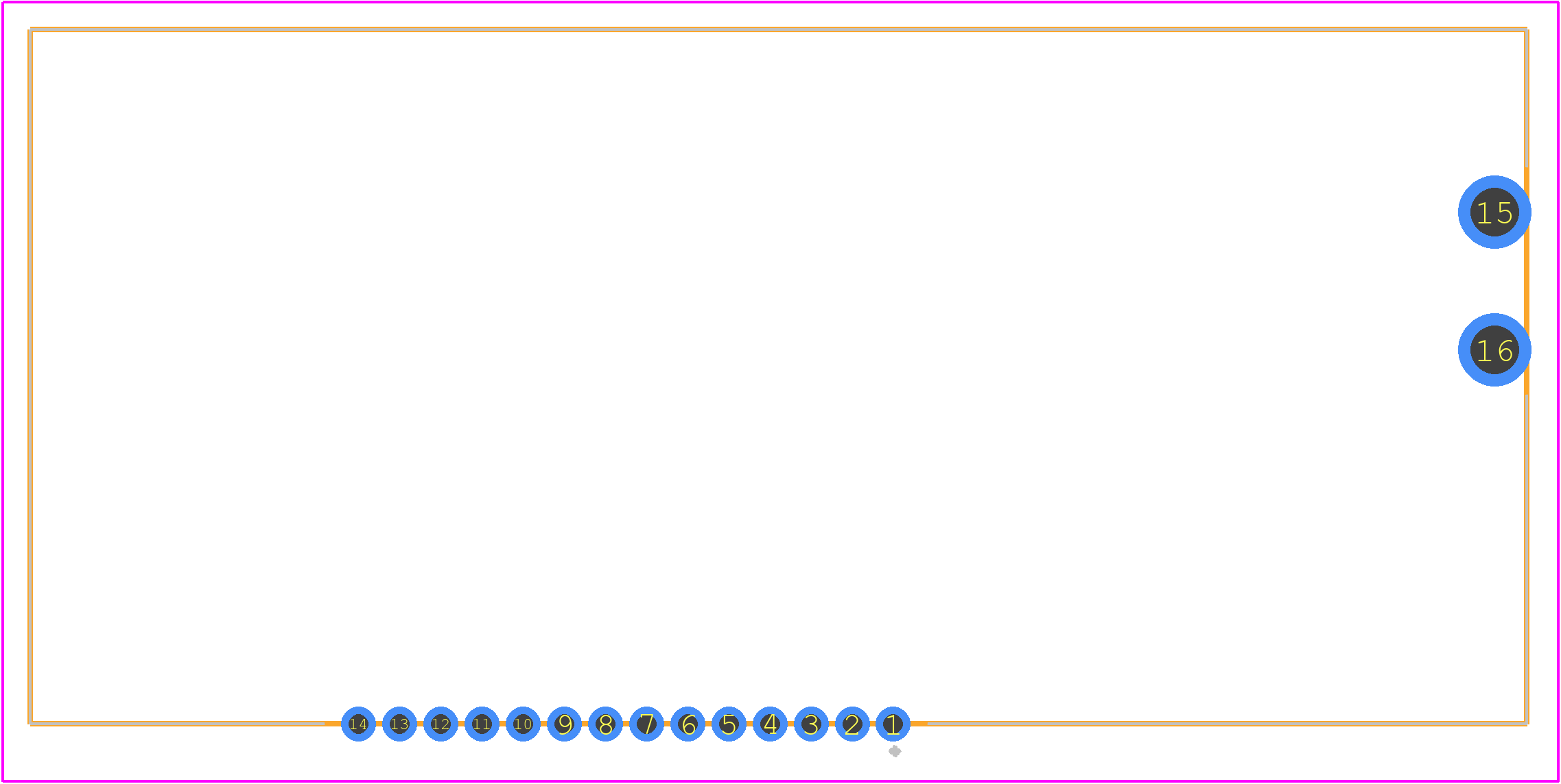 NHD-C0216AZ-FSW-GBW - Newhaven Display PCB footprint - Other - Other - NHD-C0216AZ-FSW-GBW