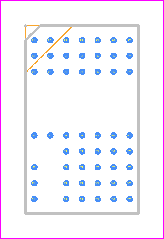 LTM8046MPY#PBF - Analog Devices PCB footprint - BGA - BGA - GA Package 51-Lead (15.00mm × 9.00mm × 4.92mm)