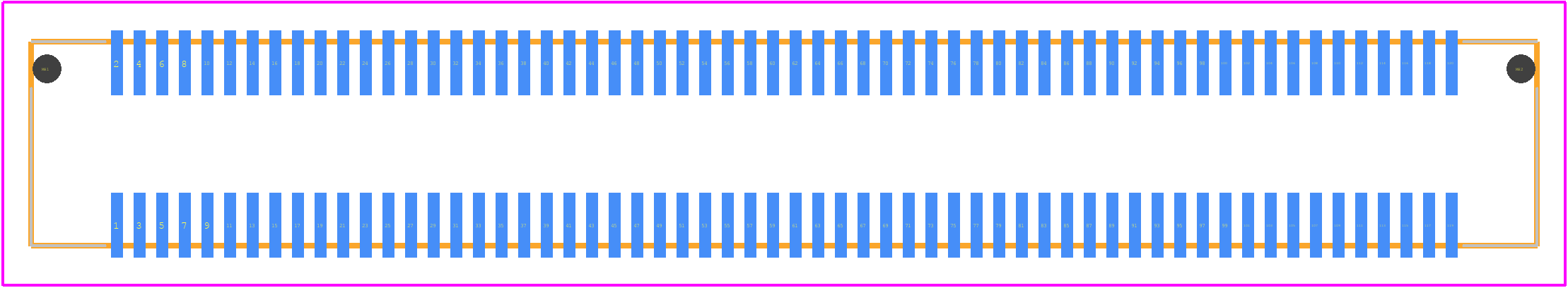 BSE-060-01-L-D-A - SAMTEC PCB footprint - Other - Other - BSE-060-01-L-D-A-1