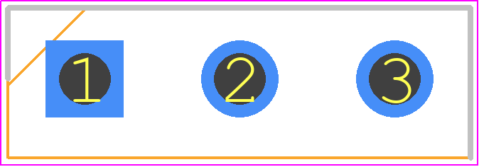 BDV64BG - onsemi PCB footprint - Transistor Outline, Vertical - Transistor Outline, Vertical - BDV64BG*1