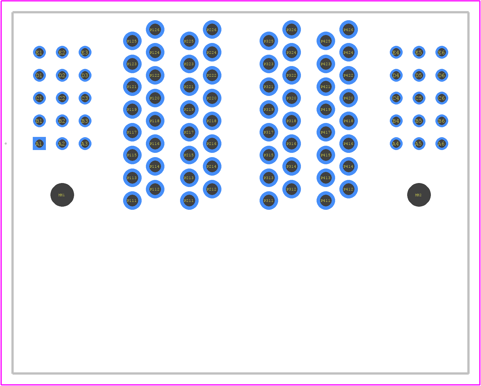2204440-1 - TE Connectivity PCB footprint - Other - Other - 2204440-1-2