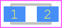 F920J106MPA - Kyocera AVX PCB footprint - Capacitor Moulded Non Polarised - Capacitor Moulded Non Polarised - CASE A