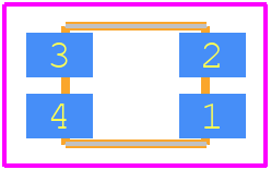 HSMF-C118 - Avago Technologies PCB footprint - Other - Other - TriColor ChipLED