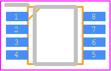 NJU77002RB1-TE2 - New Japan Radio PCB footprint - Small Outline Packages - Small Outline Packages - MSOP8 (TVSP8)