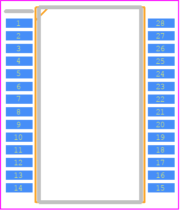 BD37533FV-E2 - ROHM Semiconductor PCB footprint - Small Outline Packages - Small Outline Packages - SSOP-B28 HEIGHT 1.35