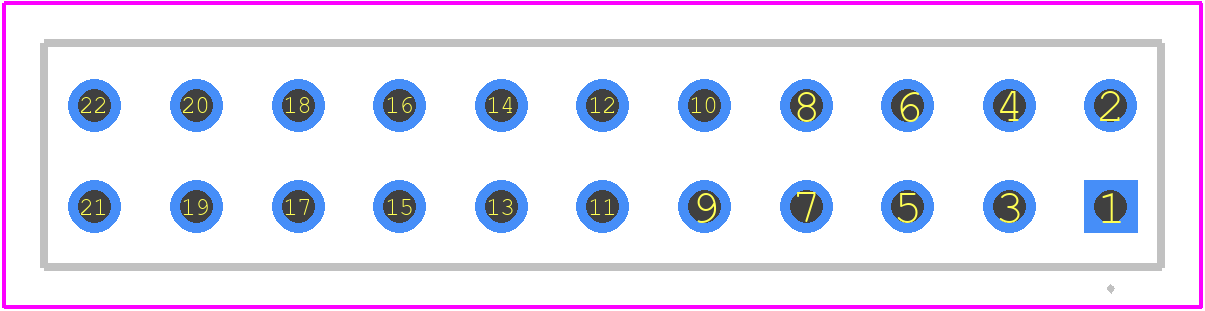 CES-111-01-T-D - SAMTEC PCB footprint - Other - Other - CES-111-01-T-D-2