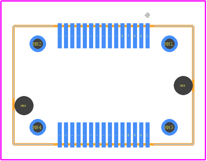 FS5-15-04.0-L-DV-TH-TR - SAMTEC PCB footprint - Other - Other - FS5-15-04.0-L-DV-TH-TR-2