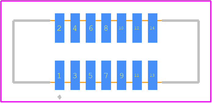 3220-14-0300-00 - CNC Tech PCB footprint - Other - Other - 3220-14-0300-00-1