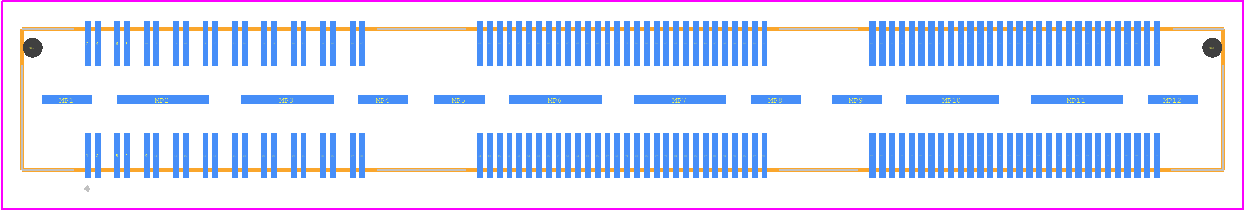 ASP-122953-01 - SAMTEC PCB footprint - Other - Other - ASP-122953-01-3