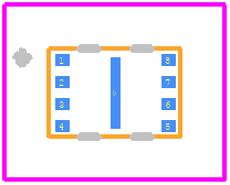 MX25R8035FZUIH1 - Macronix PCB footprint - Other - Other - 8 Land USON (2x3mm)