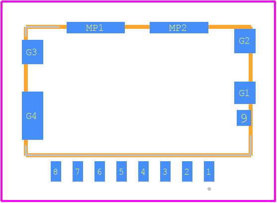 1051620101 - Molex PCB footprint - Other - Other - 1051620101-2