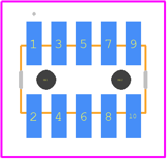 GRPB052VWQP-RC - Sullins PCB footprint - Other - Other - GRPB052VWQP-RC-2