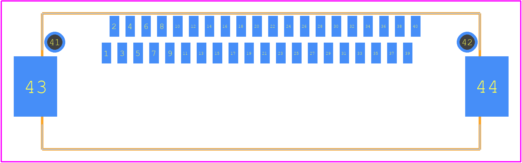 5-104895-4 - TE Connectivity PCB footprint - Other - Other - 5-104895-4-1