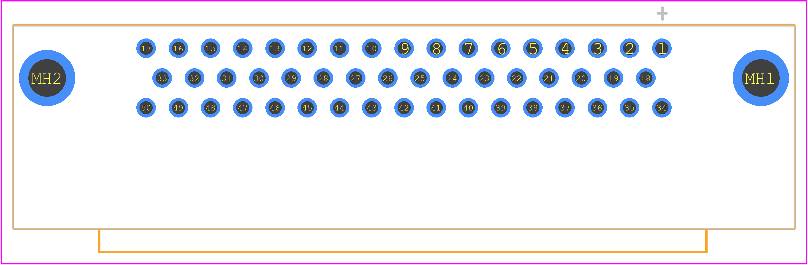 09665527611 - HARTING PCB footprint - Other - Other - 09665527611-2