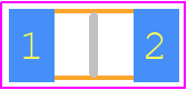 C1206C202GBGACTU - Yageo Group PCB footprint - Capacitor Chip Non-polarised - Capacitor Chip Non-polarised - 28