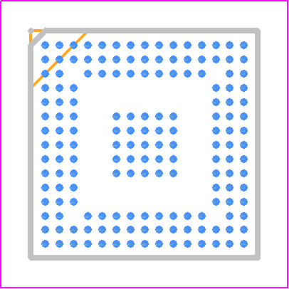 AD9164BBCZ - Analog Devices PCB footprint - BGA - BGA - BC-165-1
