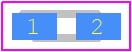 HSMA-C120 - Avago Technologies PCB footprint - LED Moulded - LED Moulded - HSMA-C120