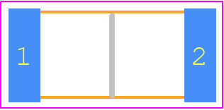 PCS2512FR0020ET - Ohmite PCB footprint - Resistor Chip - Resistor Chip - PCS2512FR0020ET