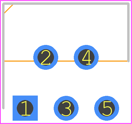 TDA2003AV - STMicroelectronics PCB footprint - Transistor Outline, Vertical - Transistor Outline, Vertical - Pentawatt V-1