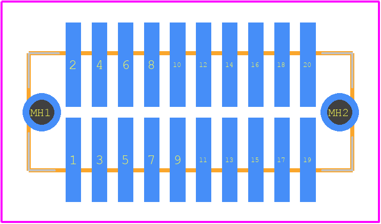 5-104656-2 - TE Connectivity PCB footprint - Other - Other - 5-104656-2-2