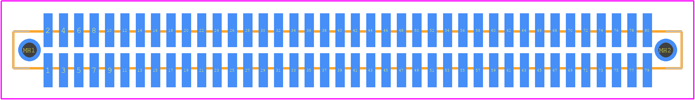 104652-8 - TE Connectivity PCB footprint - Other - Other - 104652-8-3