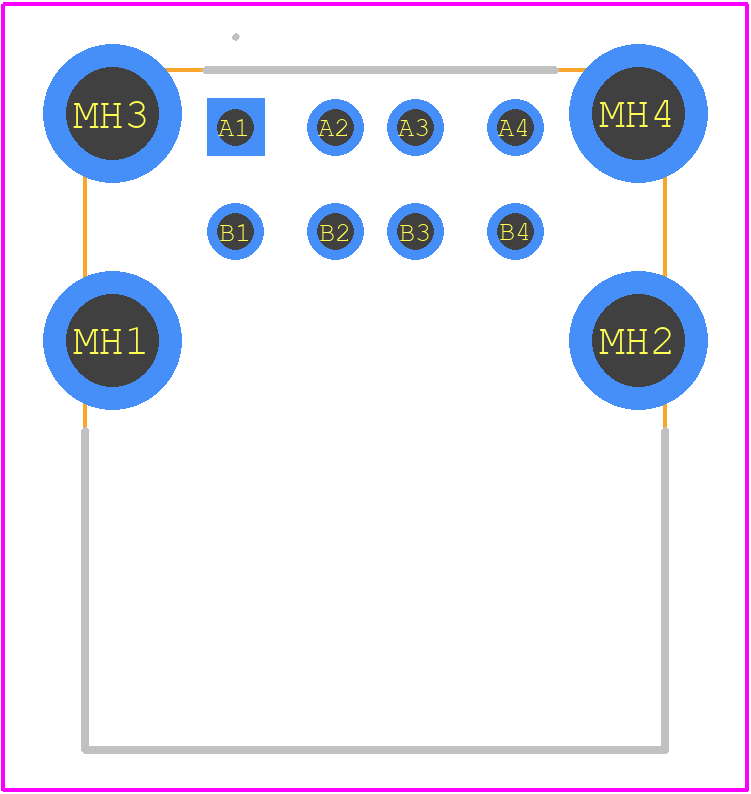 KUSBX-AS2N-B - Kycon PCB footprint - Other - Other - KUSBX-AS2N-B-1