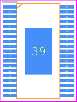 LT3791IFE#PBF - Analog Devices PCB footprint - Small Outline Packages - Small Outline Packages - FE Package Package Variation: FE38 (31) 38-Lead Plastic TSSOP (4.4mm)