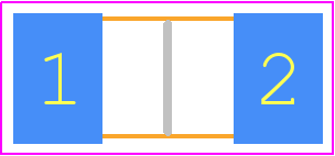 0451.250MRL - LITTELFUSE PCB footprint - Fuses Chip - Fuses Chip - 2-SMD_2024