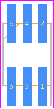 FTR-103-52-G-D - SAMTEC PCB footprint - Header, Unshrouded - Straight SMD Pin - Header, Unshrouded - Straight SMD Pin - FTR-103-52-G-D