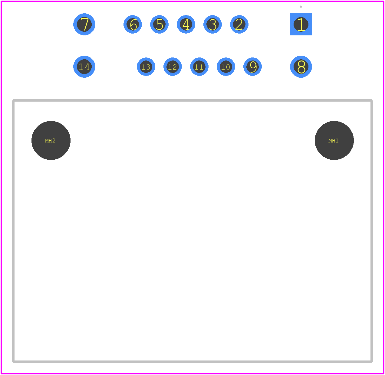 MX34014NFA - JAE PCB footprint - Other - Other - MX34014NFA-1