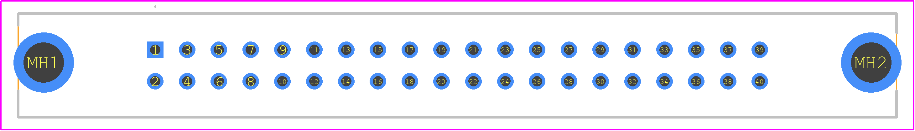 PS-40PE-D4T2-M1E - JAE PCB footprint - Other - Other - PS-40PE-D4T2-M1E-3