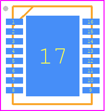 LDC1051NHRJ - Texas Instruments PCB footprint - Small Outline No-lead - Small Outline No-lead - NHR0016B_2021-1